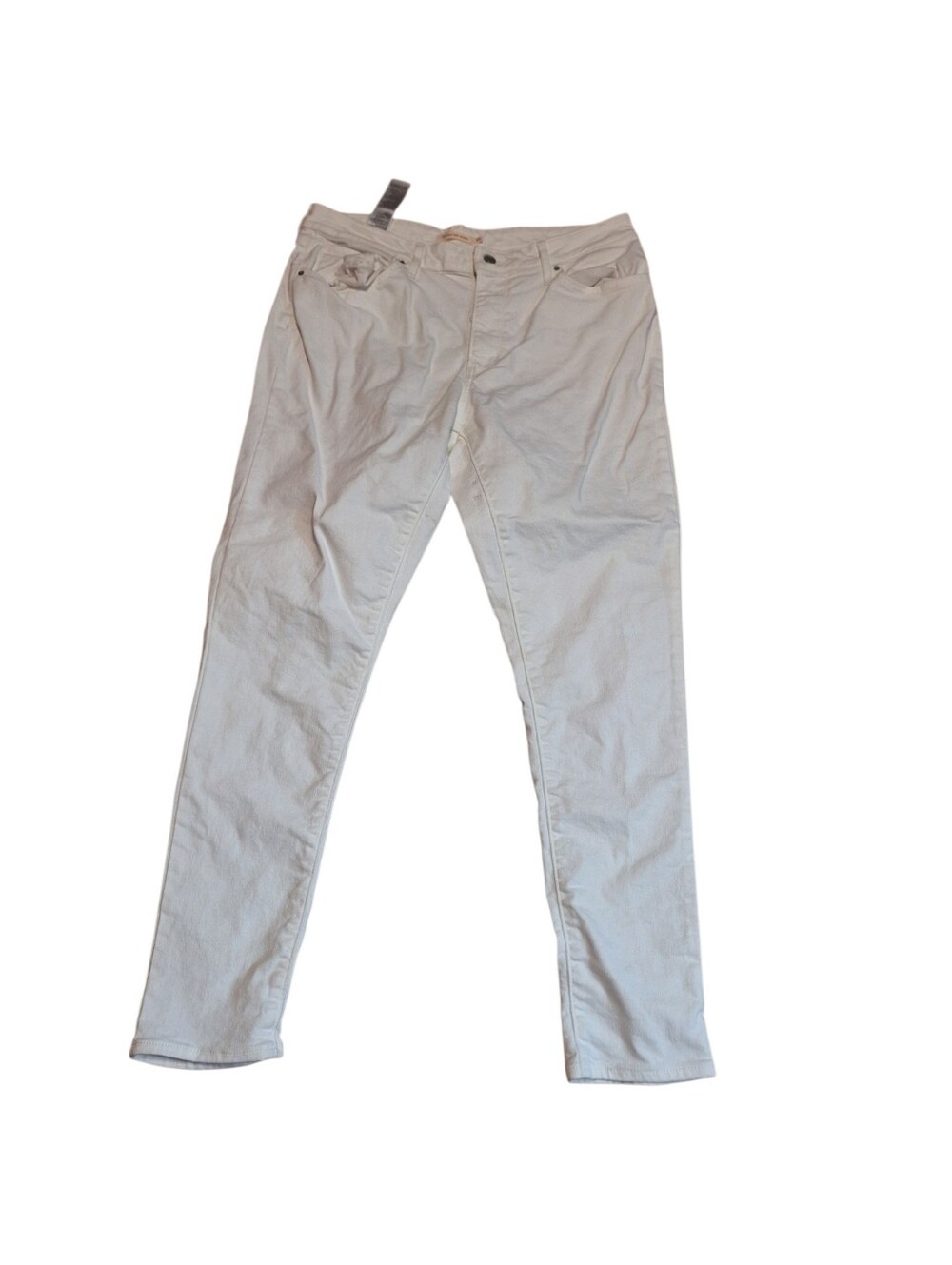 Levis 721 High Rise Skinny White Jeans Ladies 16 Medium W33 L30 Denim Cotton